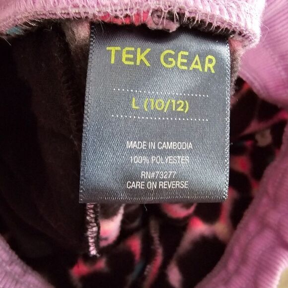 Girls fleece joggers size large 10/12 Tek Gear - Picture 6 of 6